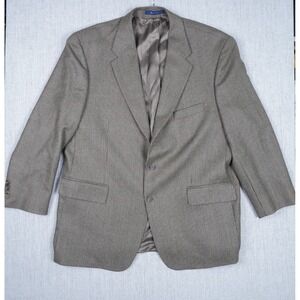 VTG Chaps Ralph Lauren Blazer Sport Coat Men 48R 100% Virgin Wool 2 Button